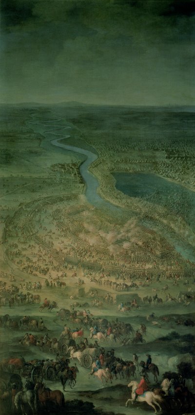 The Battle of Senta, 11th September, 1697 (at which the Imperial troops of the Austrian Empire under Eugene of Savoy defeated the Turkish Army) by Austrian School
